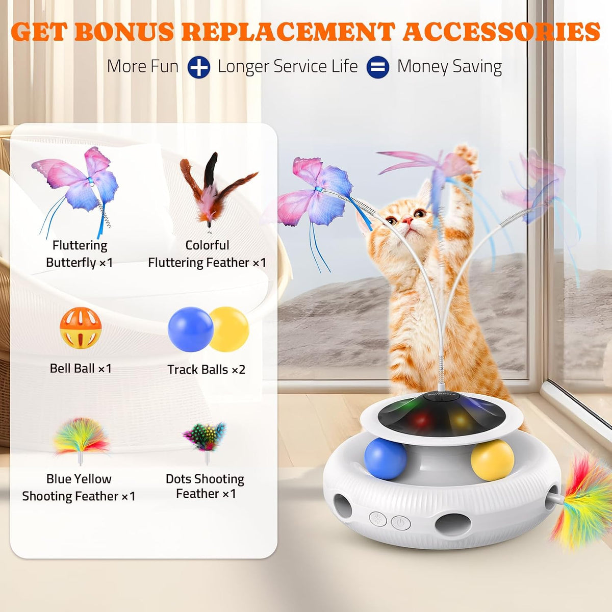 USA imported premium electronic pet toy designed for mental and physical stimulation