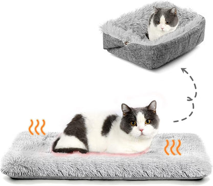 Self Warming Cat Bed, Foldable Self Heated Cat Mat Extra Warm Thermal Heating Pad 24 x 20 inch for Indoor Outdoor Cats, Non-Slip Bottom Washable Non Electric - Image 10