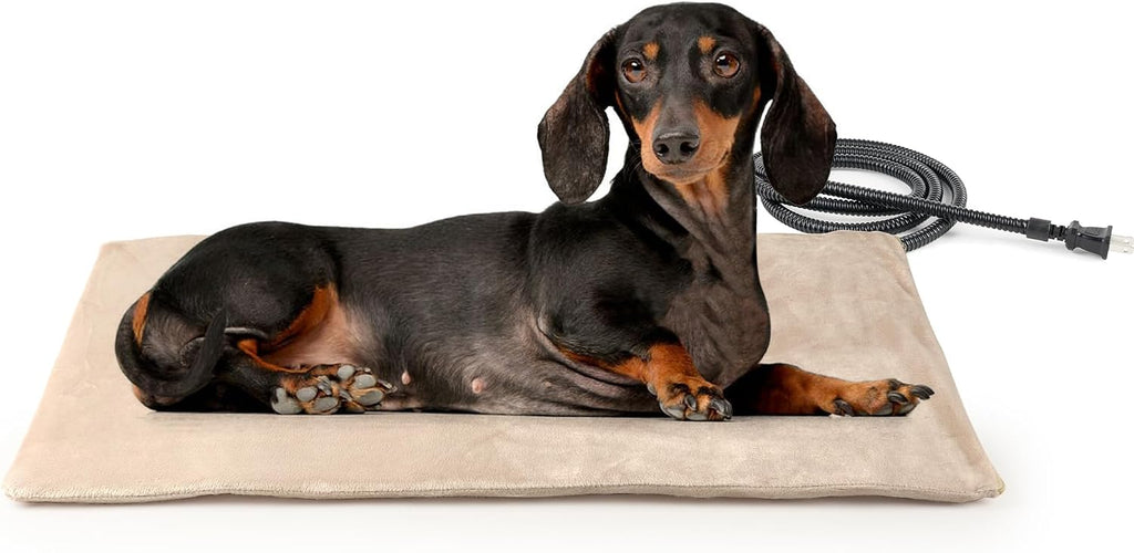 NICREW Pet Heating Pad for Dogs and Cats, Heated Cat Bed with Steel-Wrapped Cord and Soft Fleece Cover, 17.7 x 15.7 Inches, 30 Watts - Image 9