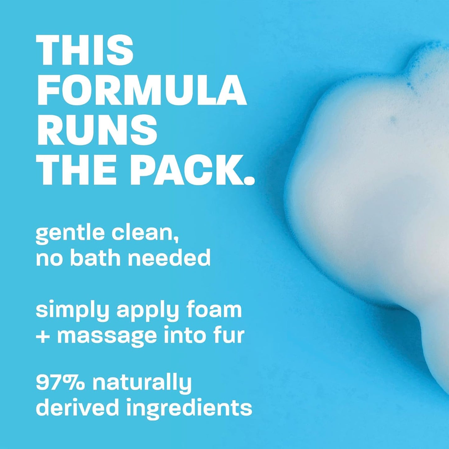 Back label of Tropiclean pet shampoo showing ingredients