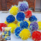 30 Pieces 1.2 inches Sparkle Pom Pom Balls for Cat - Interactive Glitter Balls, Multicolor, Best as Kitten Play Toys - Image 9