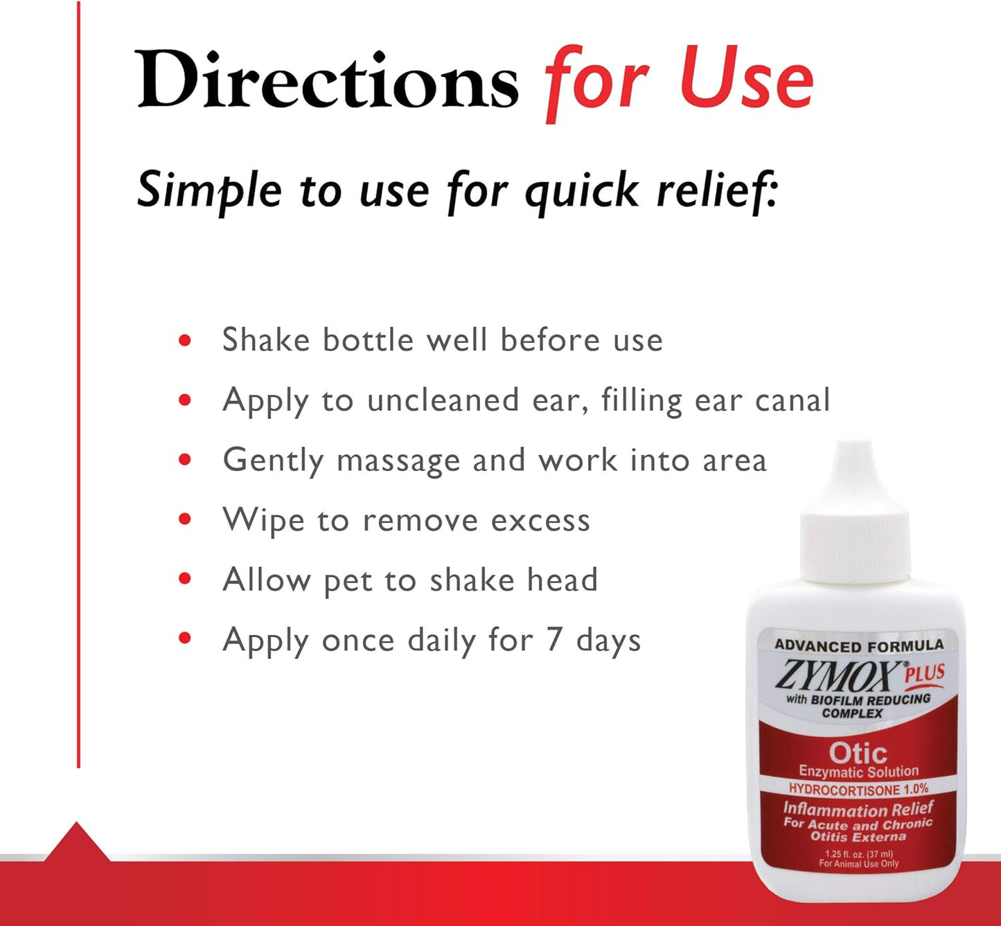 Side profile of Zymox enzymatic ear solution