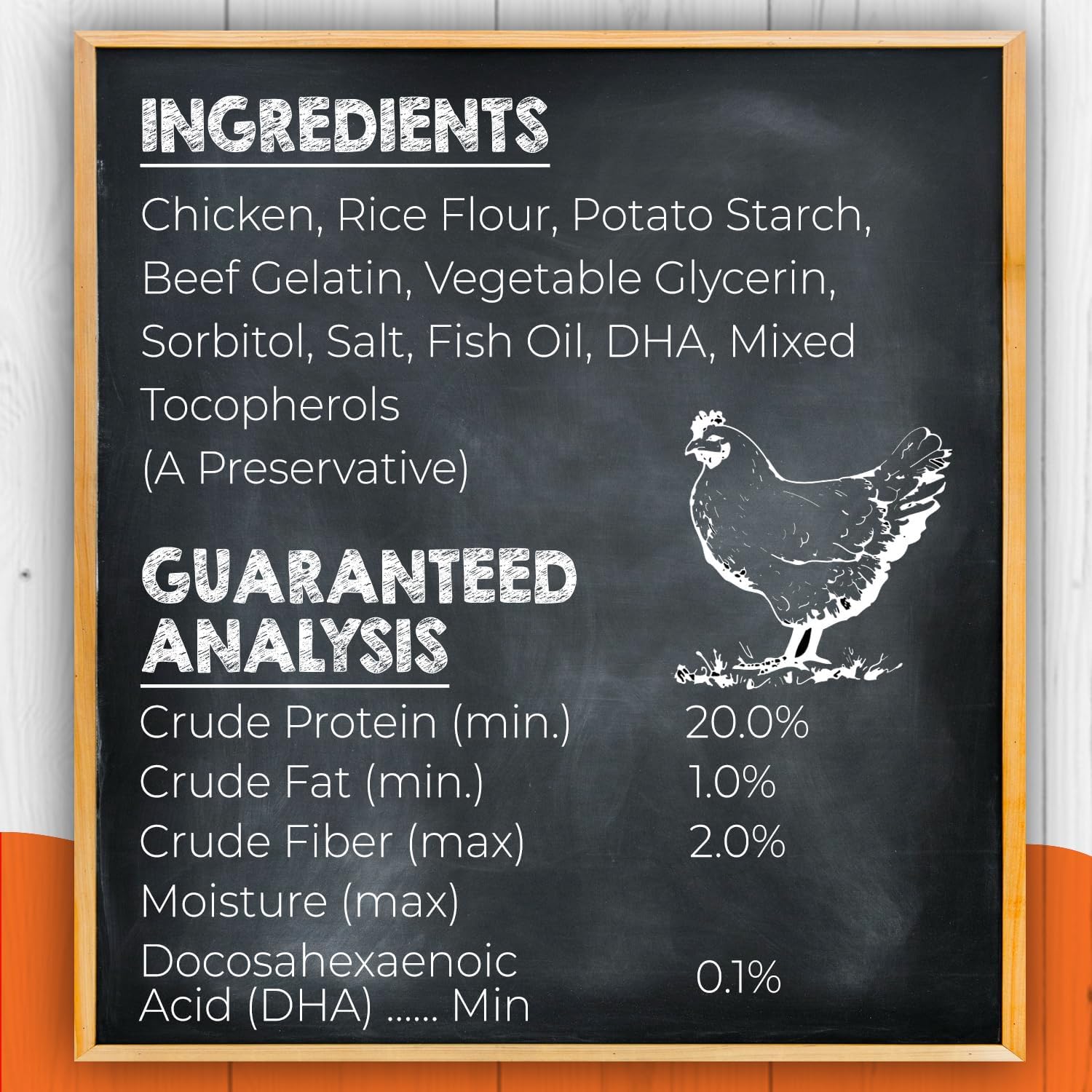 Canine Naturals chicken recipe puppy chews 40 count bag