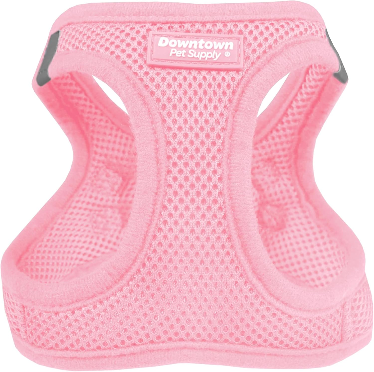 Downtown Pet Supply Step-In Dog Harness front view in baby pink