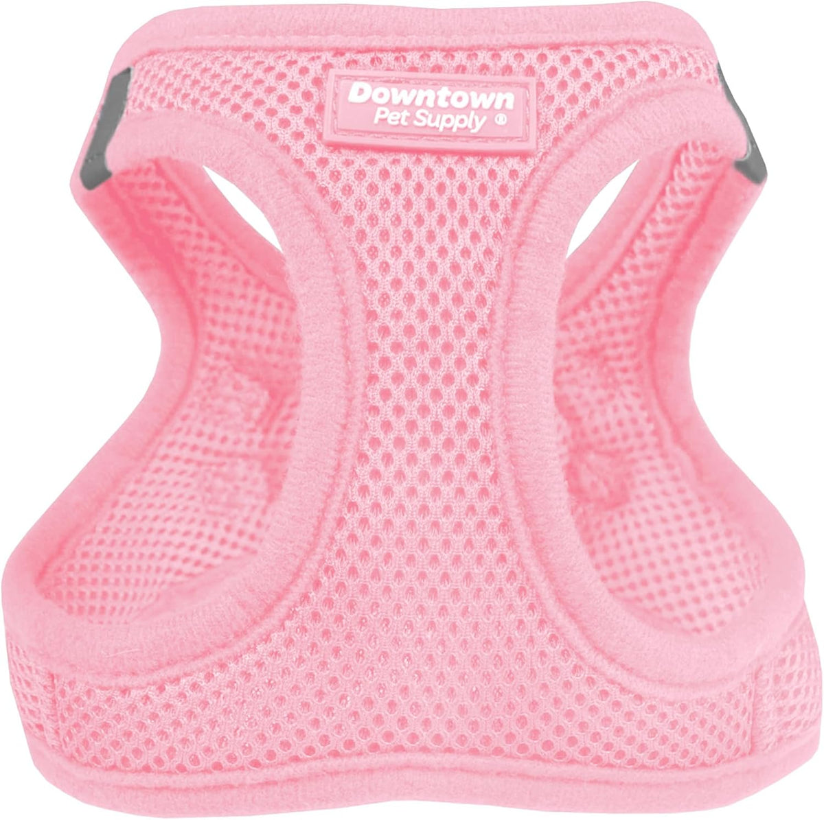 Downtown Pet Supply Step-In Dog Harness front view in baby pink
