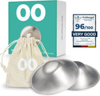 Love Noobs original silver nursing cups front view