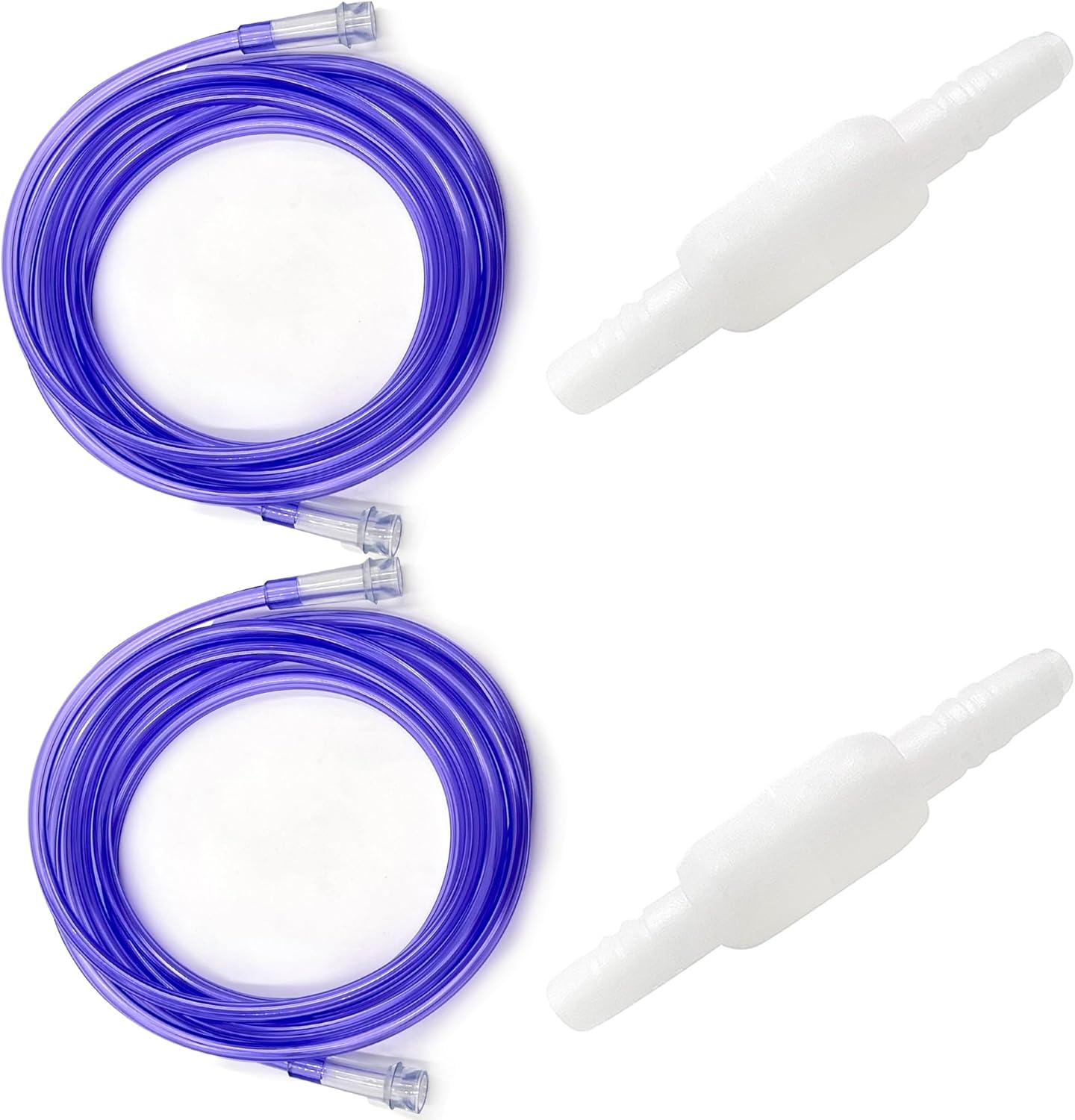 ResOne 2 Pack 50 Foot Oxygen Supply Tubing front view for respiratory support.