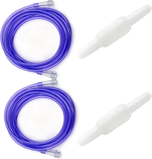 ResOne 2 Pack 50 Foot Oxygen Supply Tubing front view for respiratory support.