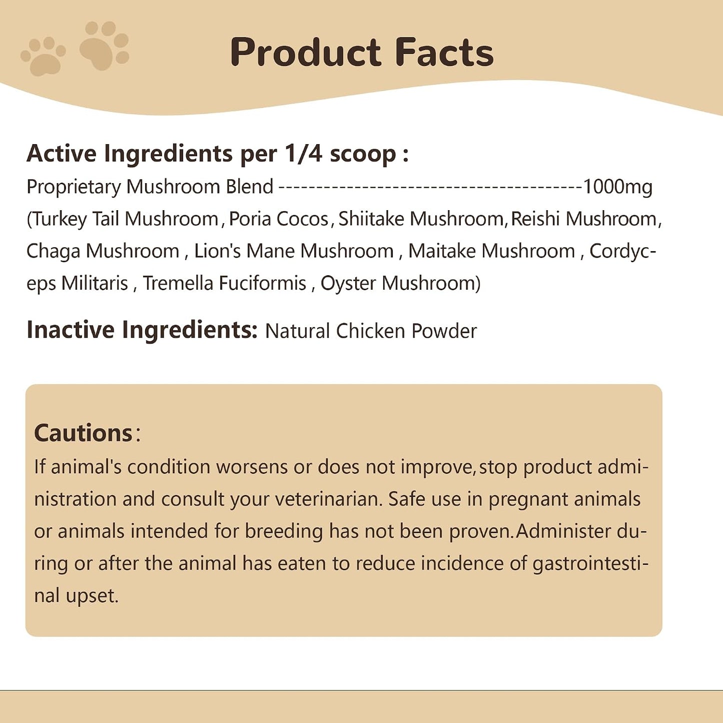 Organic Turkey Tail Mushroom for Dogs 100g - Over 50% Beta Glucan - 10-in-1 Mushroom Powder for Immune & Gut Support - Dog Mushroom Supplements for Lumps and Bumps - Chicken Flavor - Image 9