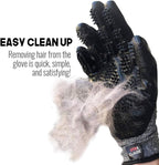 Otis and Claude dog and cat brush gloves breathable mesh backing
