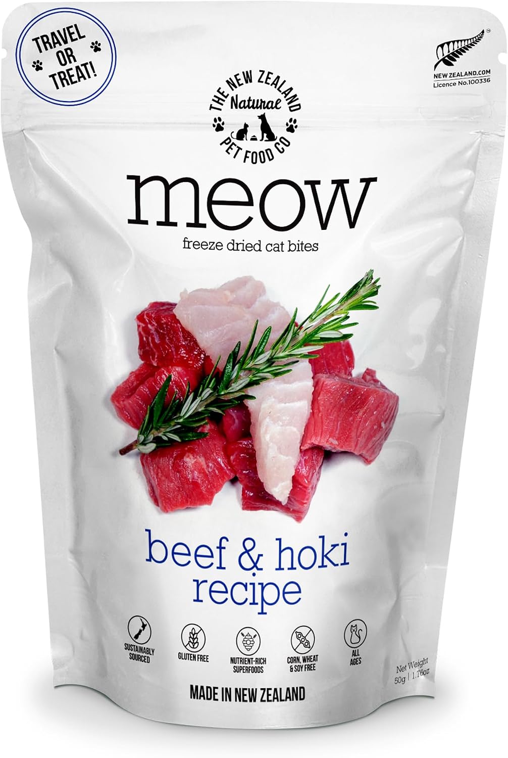 The New Zealand Natural Pet Food Co. Meow Freeze Dried Cat Food - Wild Venison Recipe, High Protein Treats, Meals & Toppers, Dry Cat Food, 1.76 oz - Image 10