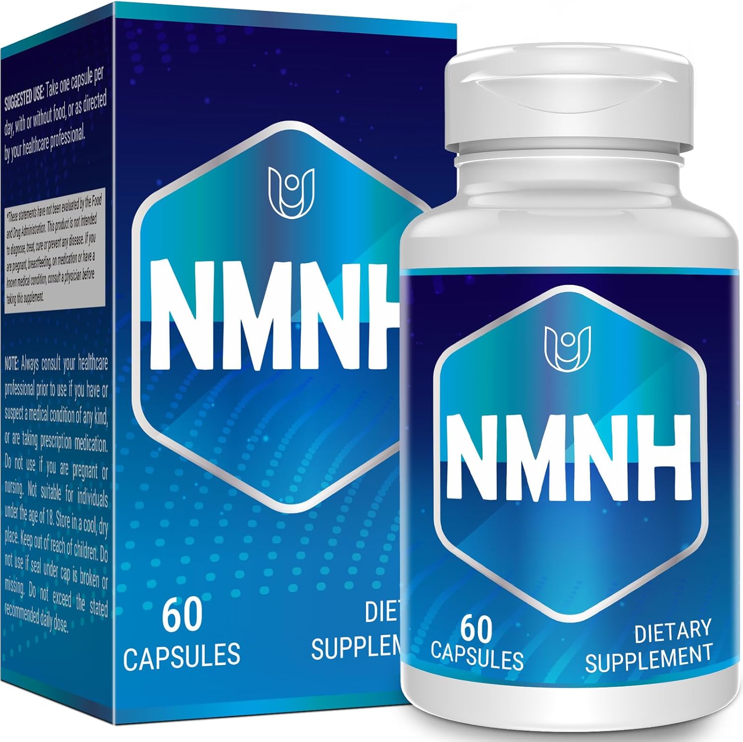 Ucessuyy NMNH dihydronicotinamide mononucleotide 500mg supplement bottle front view