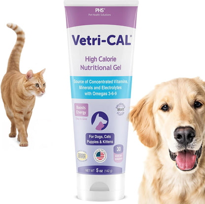 Vetri-CAL High Calorie Nutritional Gel front view of five ounce tube