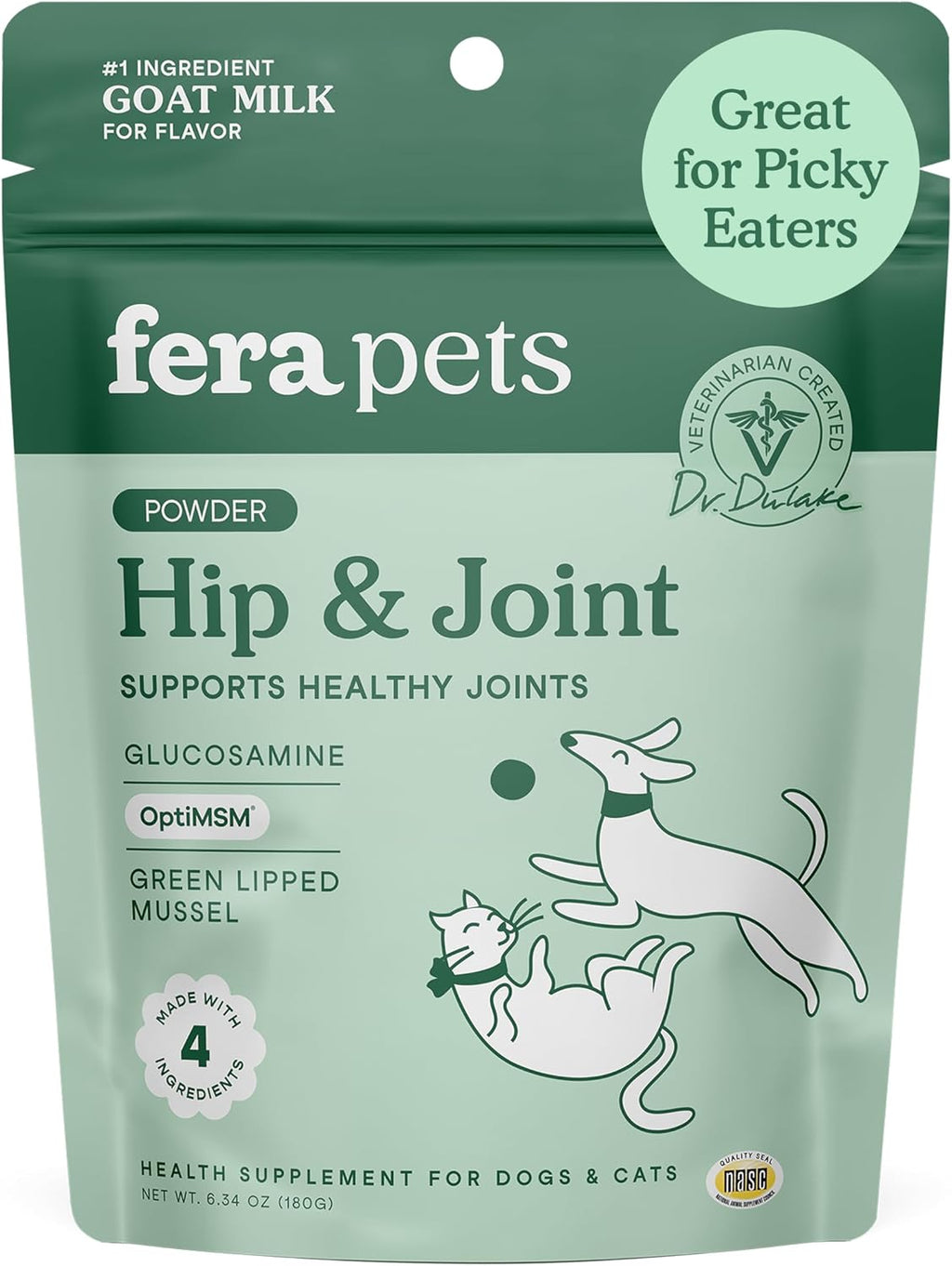 Fera Pets Goat Milk - Calming Supplement for Dogs & Cats - Ashwagandha, L-Theanine, & Passion Flower - Supports Anxiety Relief & Relaxation - for Picky Eaters - 60 TSP - Image 12