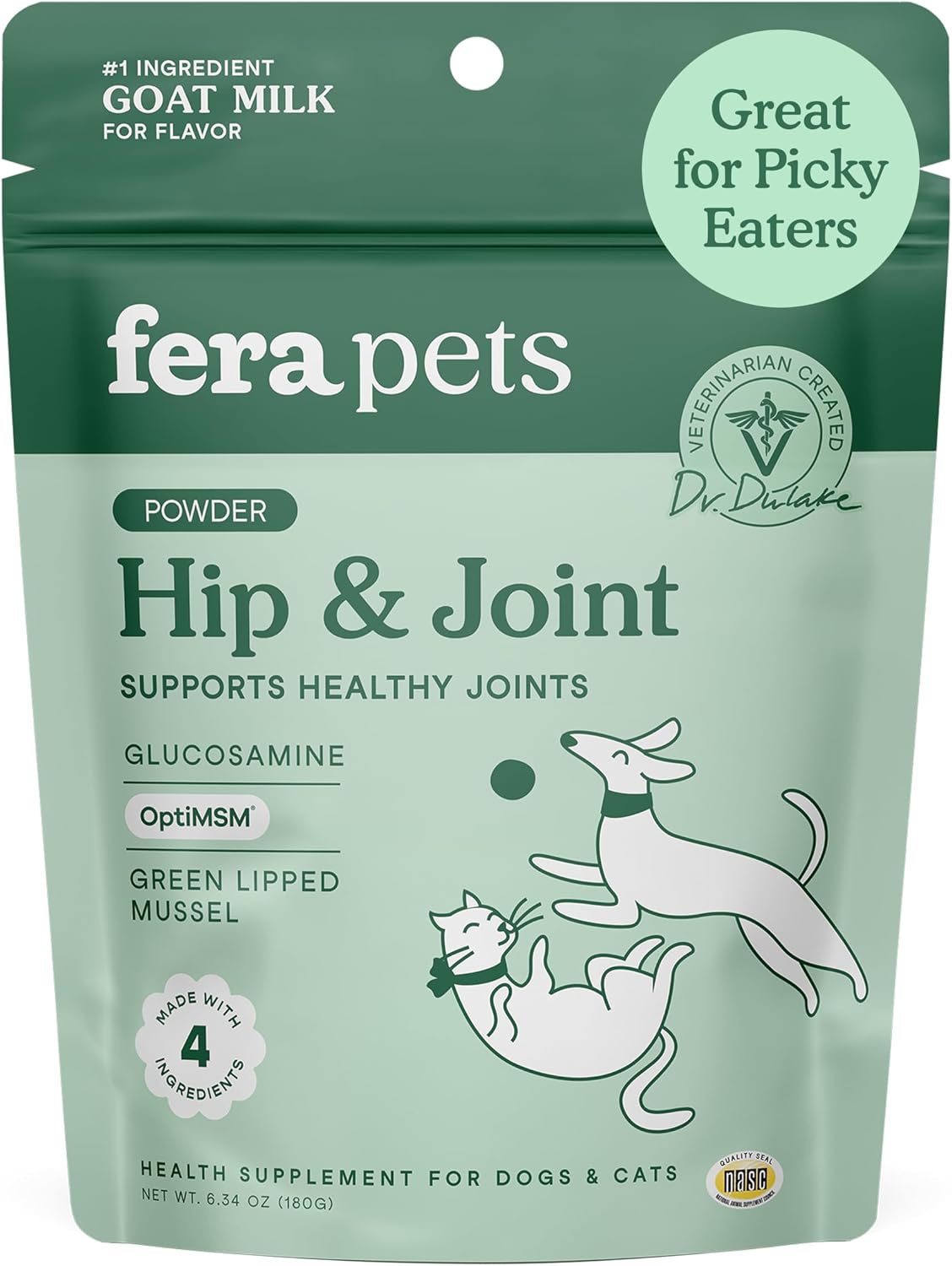 Fera Pets Goat Milk - Calming Supplement for Dogs & Cats - Ashwagandha, L-Theanine, & Passion Flower - Supports Anxiety Relief & Relaxation - for Picky Eaters - 60 TSP - Image 12