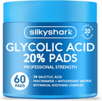 SilkyShark Glycolic Acid Resurfacing Pads front view jar packaging