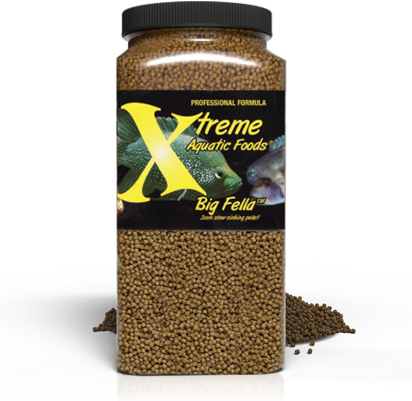 Xtreme Big Fella 3.0mm Pellets: Professional Nutrition for Medium to Large Cichlid/Community Fish - Boost Immune & Digestive Health, Color & Energy, Max Protein Fish Food - USA Farm Grown (20oz) - Image 10