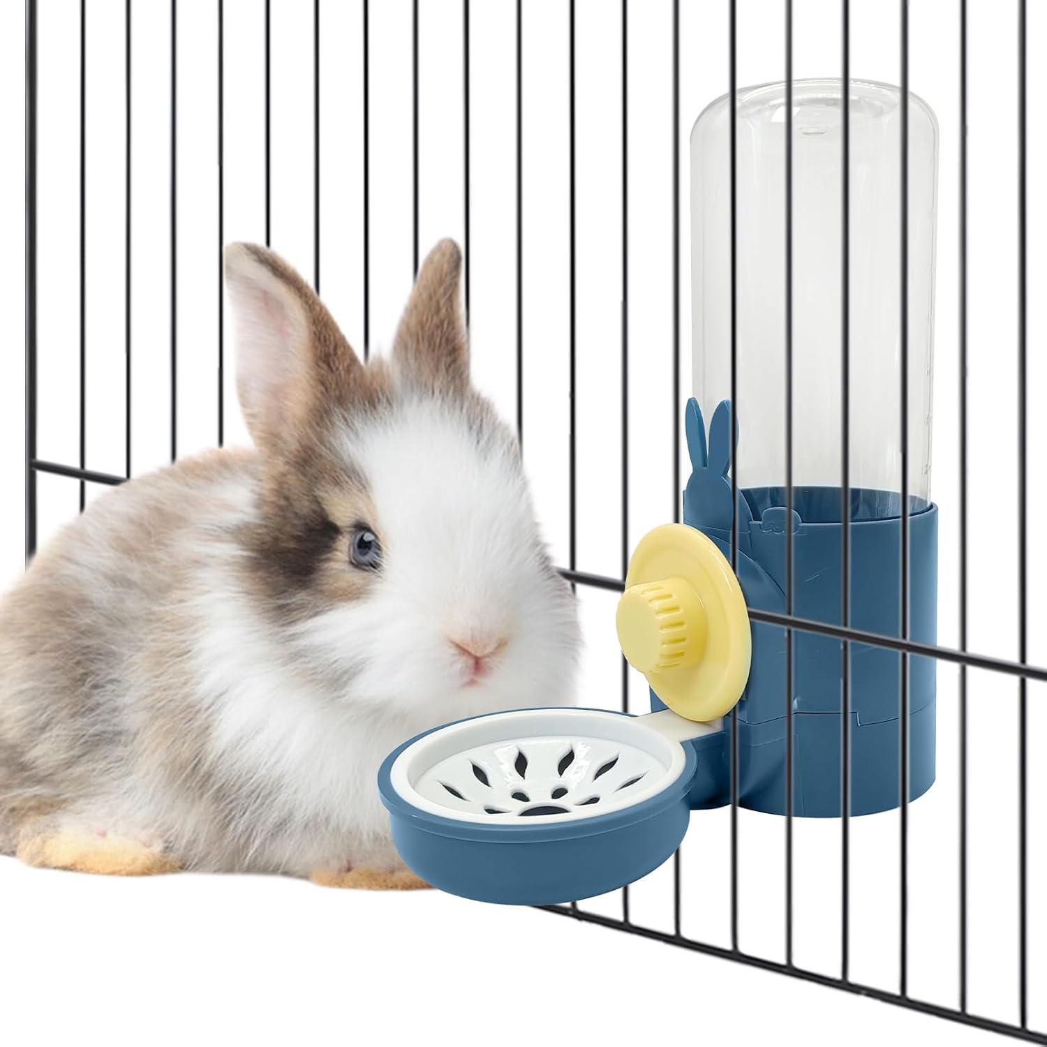 kathson Rabbit Water Dispenser for Cage 17 Oz Hanging Guinea Pig Water Bottle No Drip Gravity Automatic Bunny Water Bottle No Leak Small Animal Water Bottle for Chinchilla Ferret Hamster(Light Blue) - Image 9