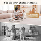 Adjustable control panel on the Pecute pet vacuum showing suction power and temperature level indicators