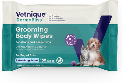 Paraben free natural deodorizer safe dog wipes flap opening details
