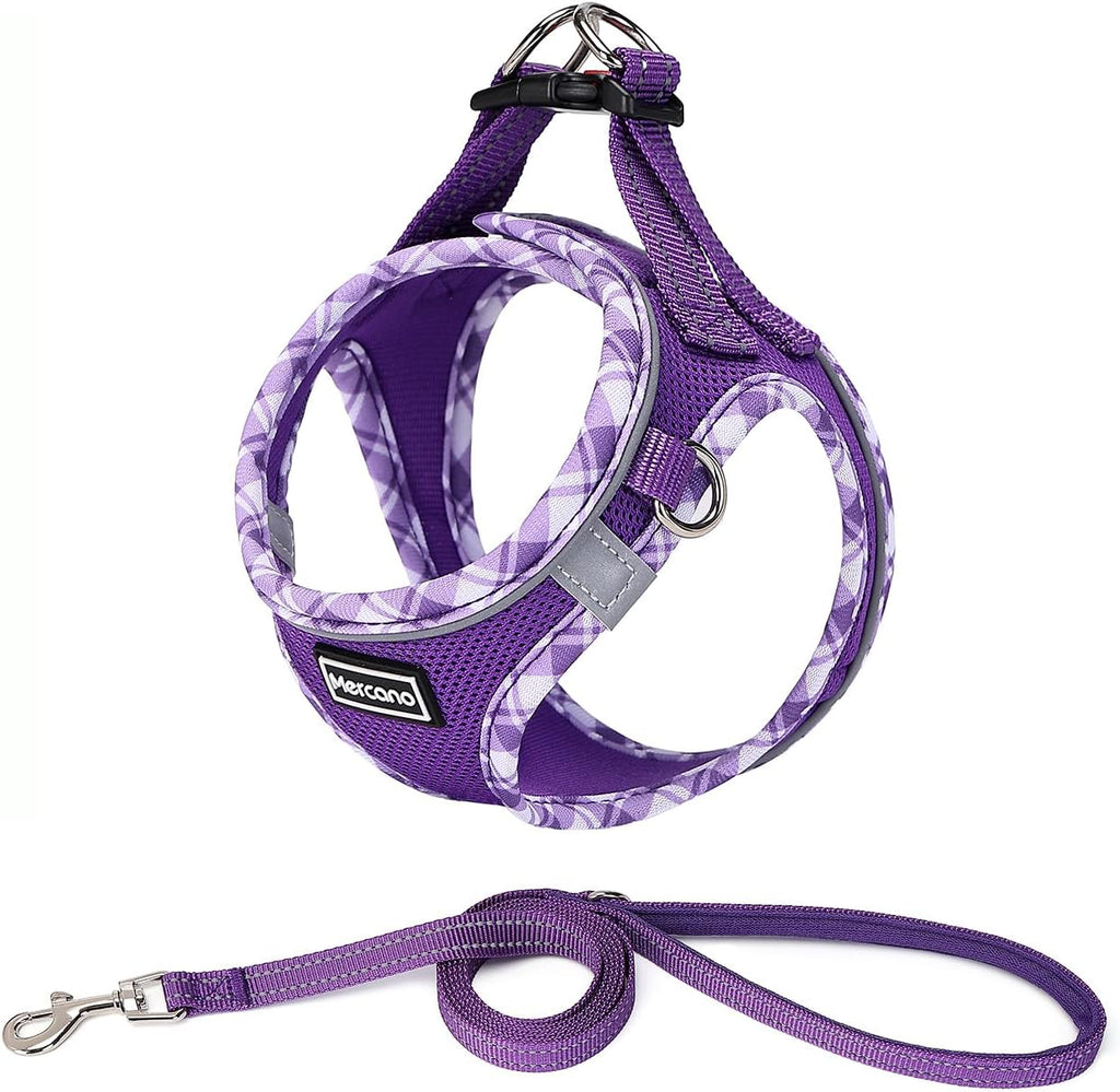 Mercano Soft Mesh Dog Harness and Leash Set, Step-in Reflective Breathable Lightweight Vest Harnesses with Safety Buckle for Small Dogs, Cats (Pink, S) - Image 11