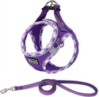 Mercano Soft Mesh Dog Harness and Leash Set, Step-in Reflective Breathable Lightweight Vest Harnesses with Safety Buckle for Small Dogs, Cats (Pink, S) - Image 11