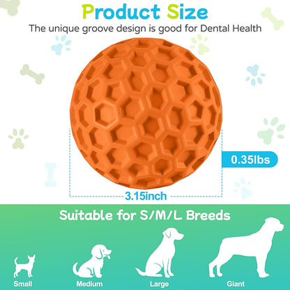 Hexagonal honeycomb texture on havit rubber dog ball