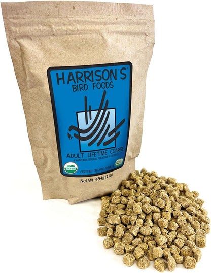 Harrison's Bird Foods Bird Food Adult Lifetime Fine Certified Organic Non-GMO Formula Bird Food 1lb - Image 10