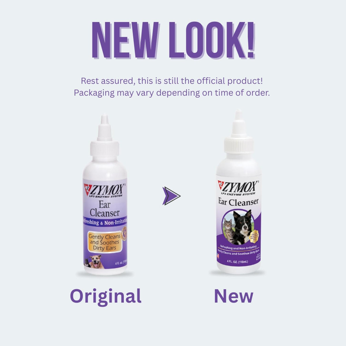 Zymox Ear Cleanser Solution front view bottle packaging