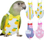 QBLEEV Bird Diaper Flight Suite, Reusable Parrot Nappy Cockatiel Clothes - Image 9