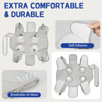 Breathable mesh cat restraint wrap highlighting the comfortable padded edges for pet safety