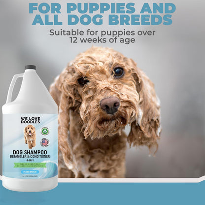 We Love Doodles organic dog grooming wash ingredients label