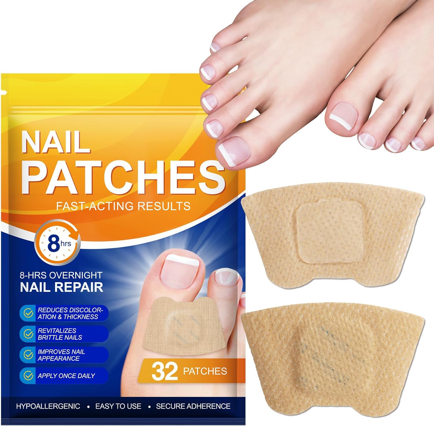 Minleer Toenail Treatment Extra Strength 32 PCS box front view