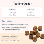 Pawfy dog multivitamin 30 count container top view
