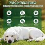 Side view of ColEaze flea and tick soft chews packaging