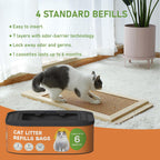 Lisyee jumbo refill bag being installed in a litter pail