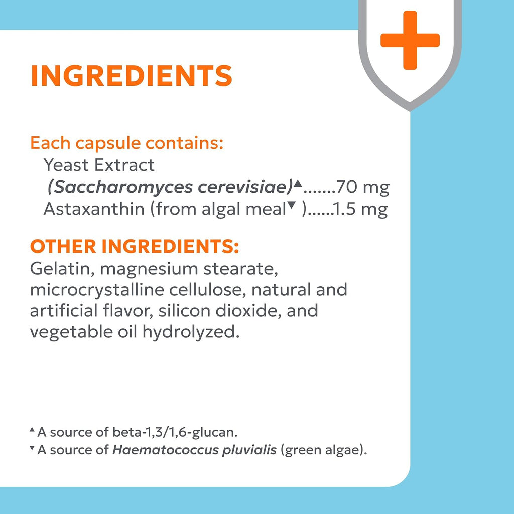 Imuquin cat supplement capsule contents showing veterinary formula ingredients