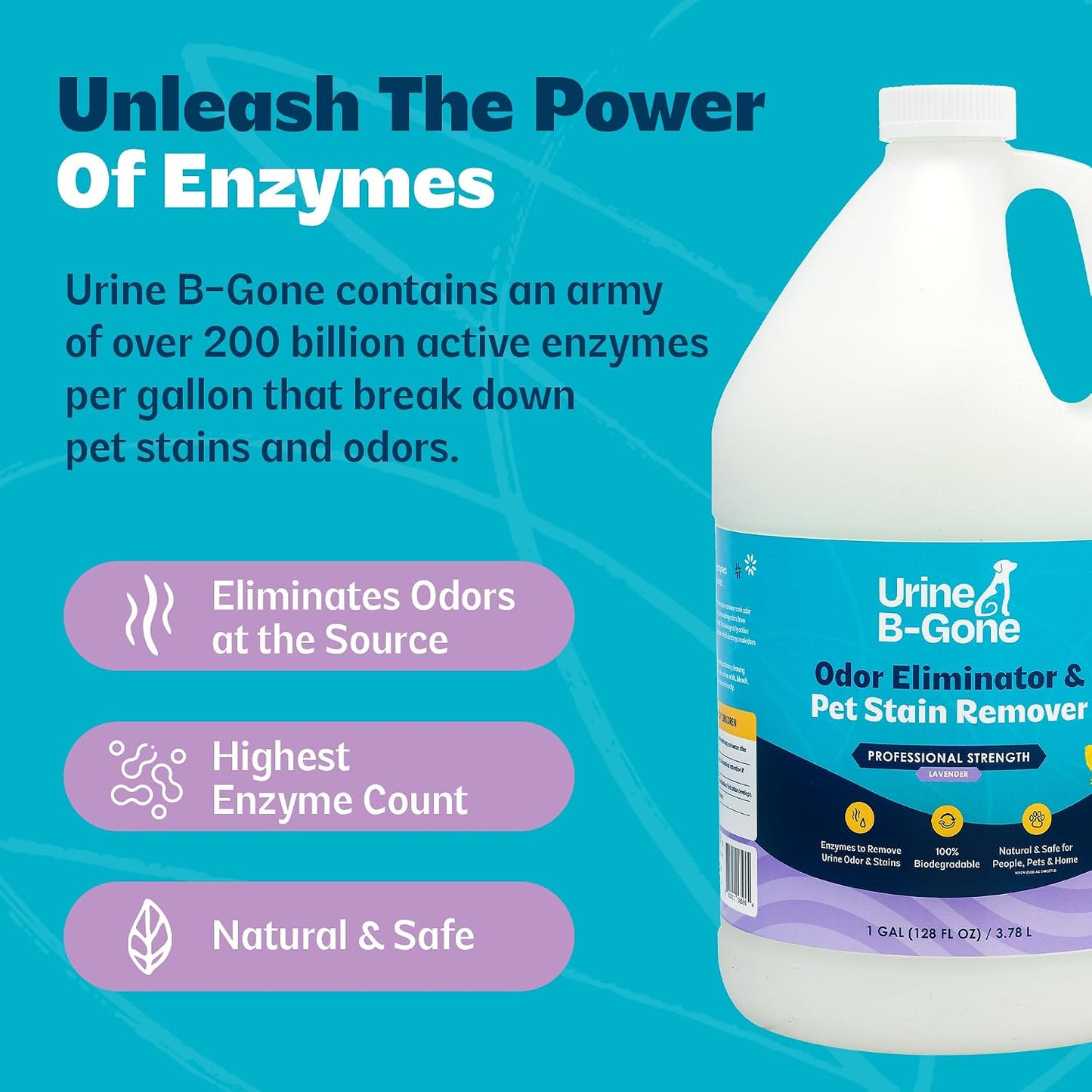 Human and pet urine odor remover 1 gallon container