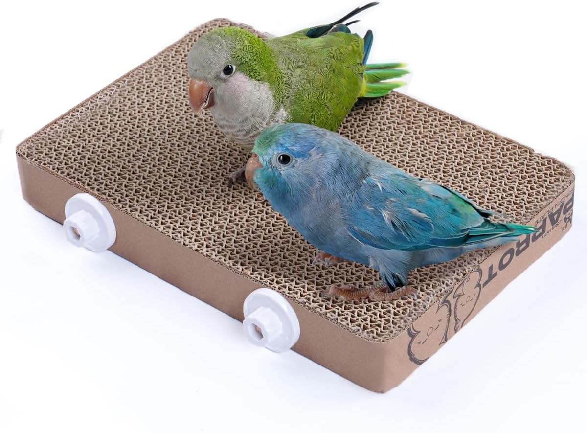 7.3 Inch Paper Bird Toys, Bird Platform, Parrot Toy, Help Birds Clean Beak, Release Stress, Reduce Boredom - Suitable for Budgie, Cockatiel, Lovebird, and Other Small to Medium-Sized Pet Birds - Image 9