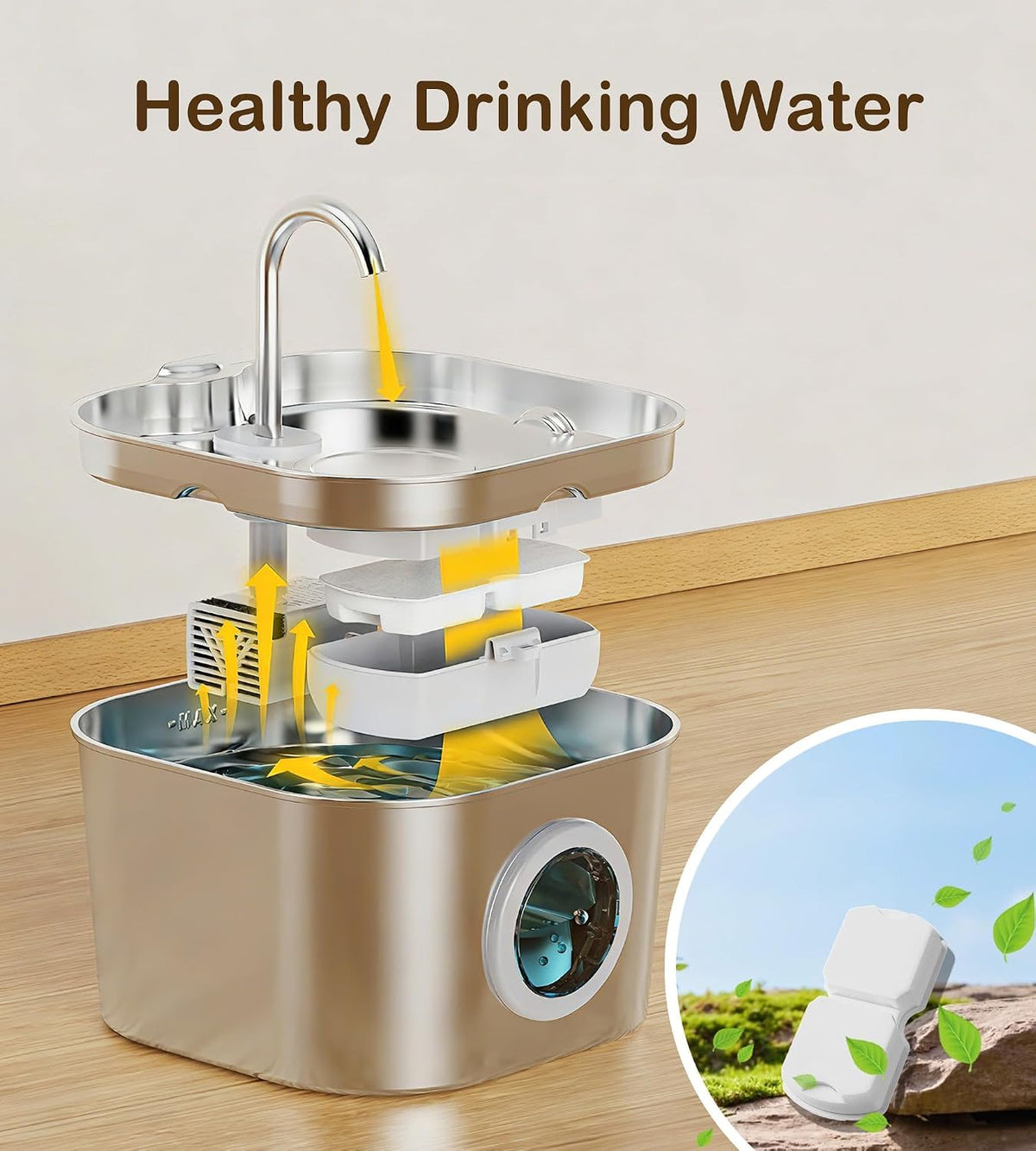 Replacement sponge filter for cat water dispenser