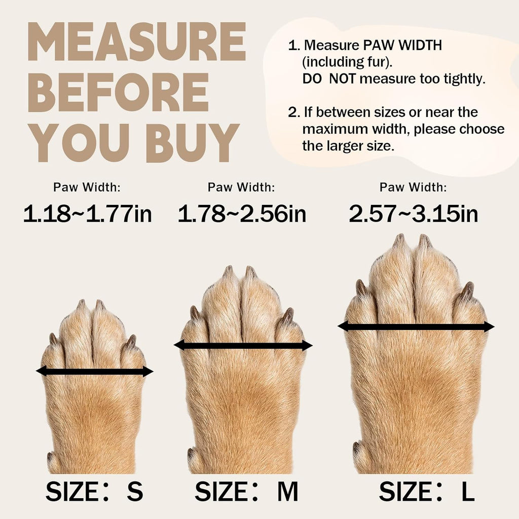 Furrtripsy paw protectors on dog showing fit
