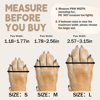 Furrtripsy paw protectors on dog showing fit