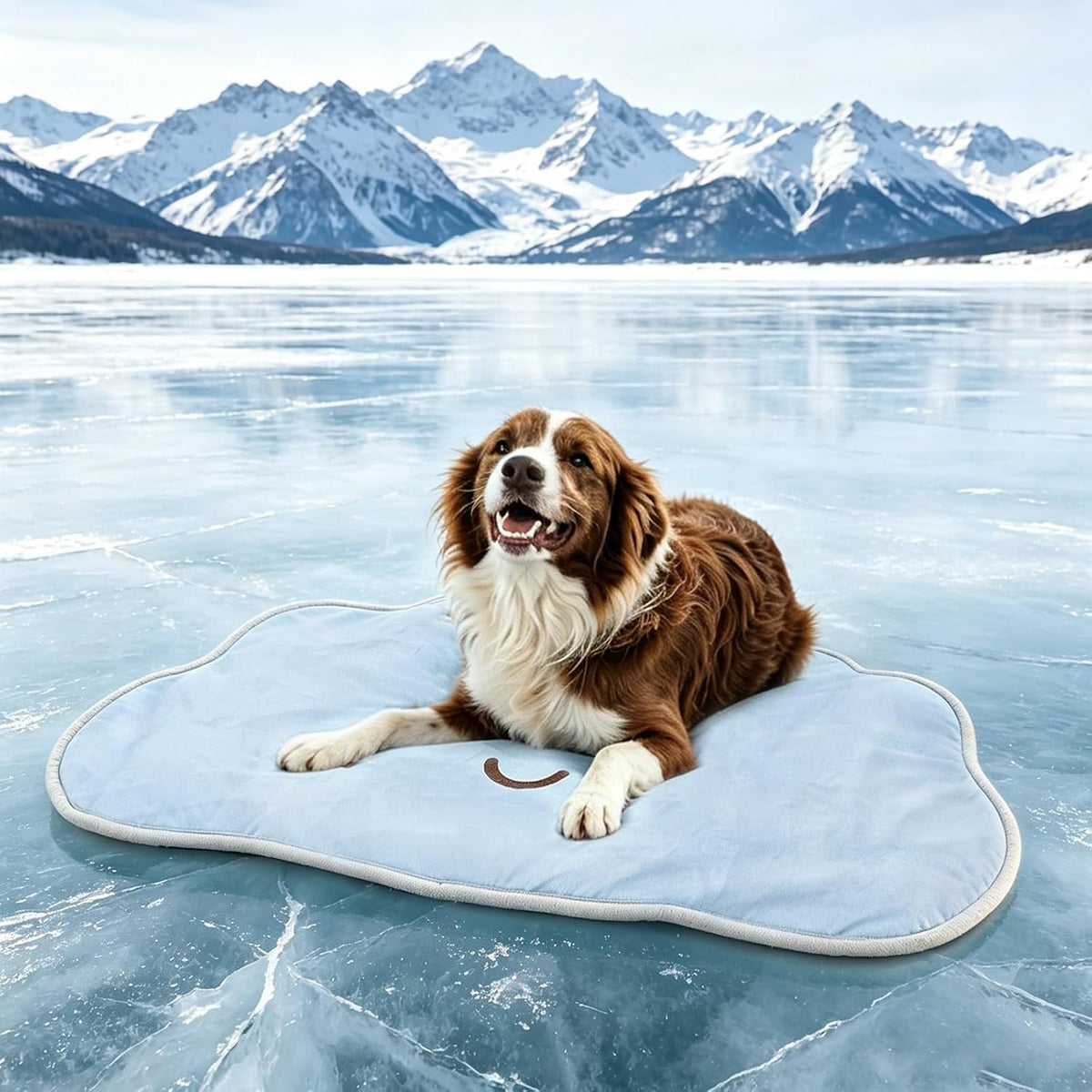 RIOGOO Dog Cooling Mat,Washable Cool Mat for Dogs,Self Cooling Pads for Dogs Cats,Cool Fabric & Internal Cooling Pad (Large, Seashell Style) - Image 10