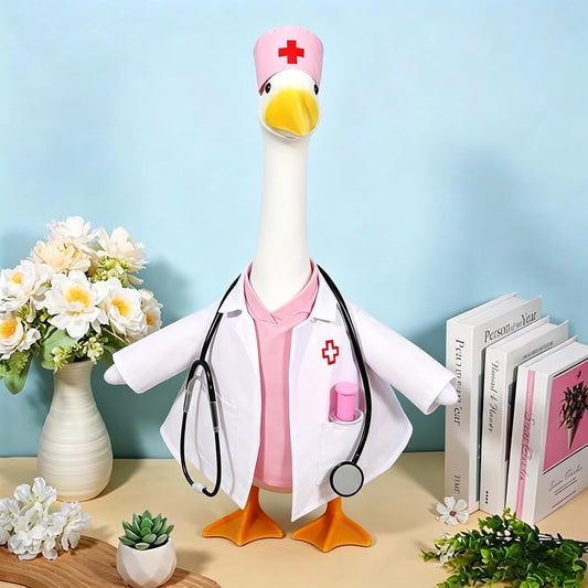 OBUSATT healthcare nurse costume uniform for 23 inch garden goose