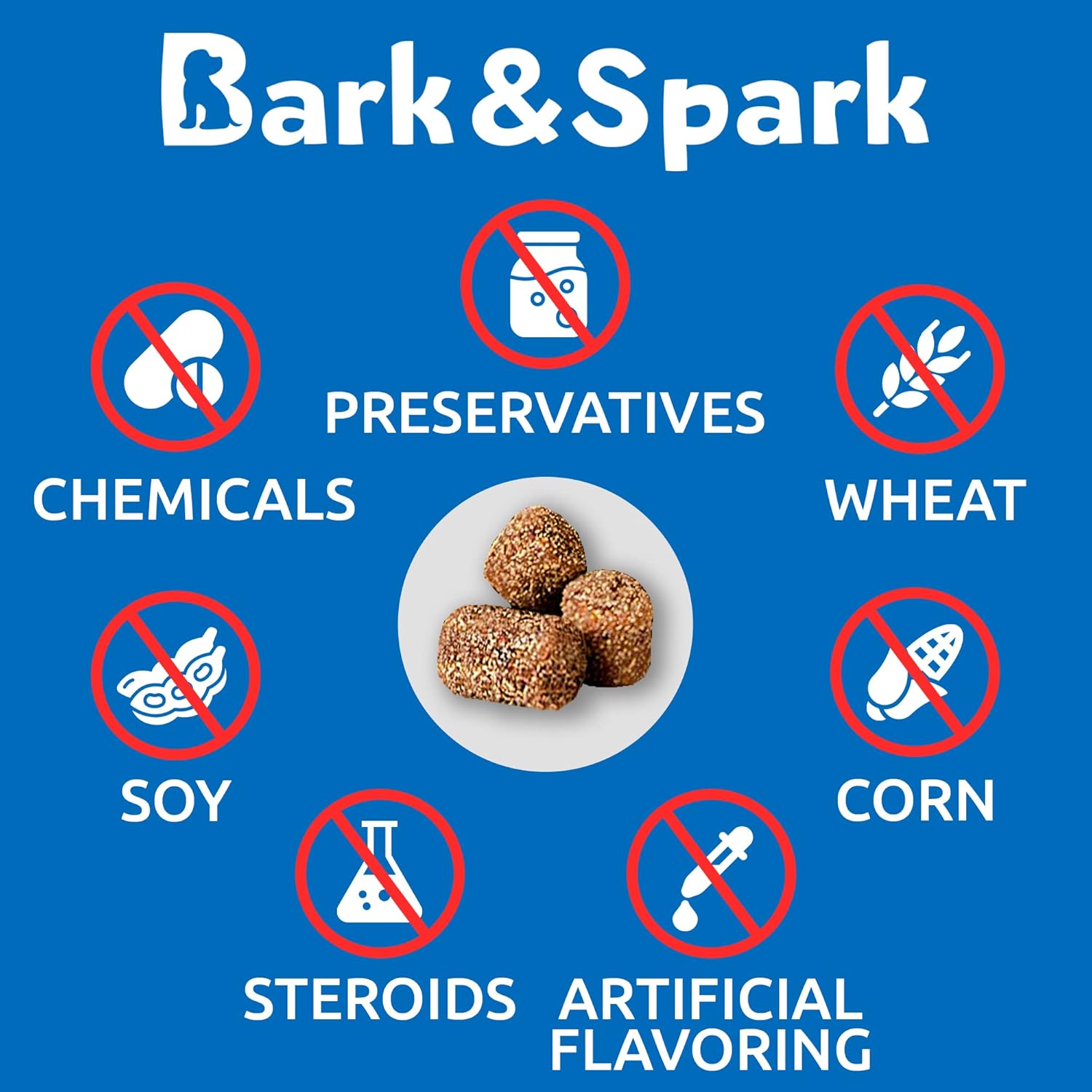 Authentic USA imported Bark&Spark No Poo supplement jar