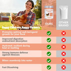 Inqigi chicken electrolyte jar with measuring scoop