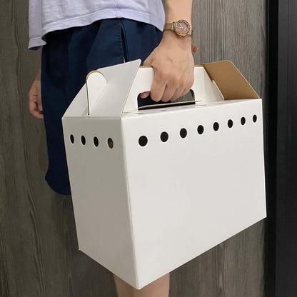 Cardboard Pet Carriers for Small Animals, Hamsters, Gerbils, Birds, Reptiles, Not for Cats or Dogs, Disposable Cardboard Pet Carrier 12 Pack - Image 4