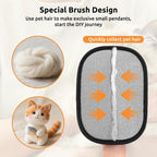 SAWMONG reusable electrostatic pet hair remover glove side angle