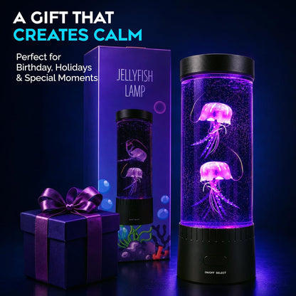 Packaging display of Brewish Jellyfish Lamp for gifting.