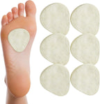 Mars Wellness Metatarsal Felt Foot Pad front view showing white wool texture for orthopedic support.